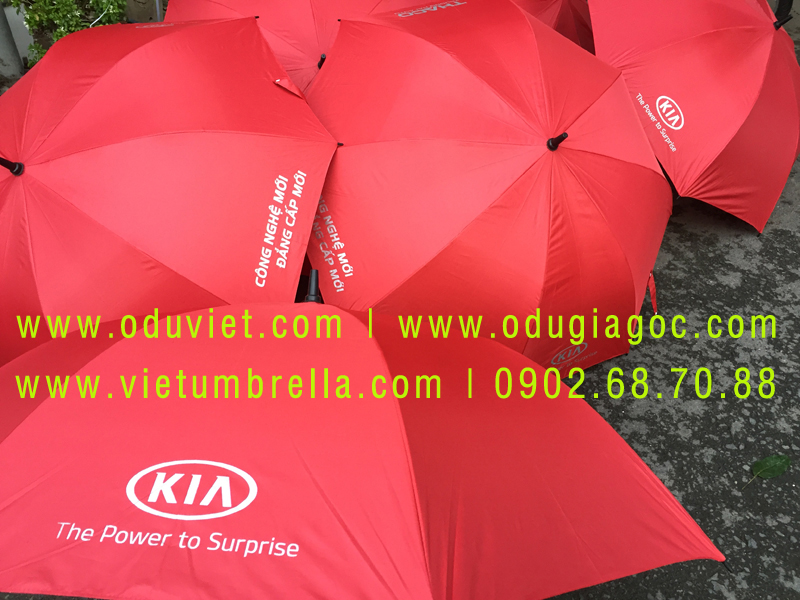 xưởng sản xuất ô dù cầm tay in logo quảng cáo